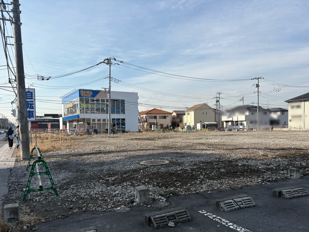 土地区画整理 新田エリア 飲食店建設予定